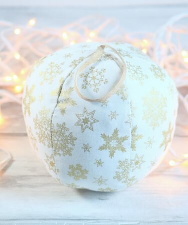 DIY boules de Noël couture